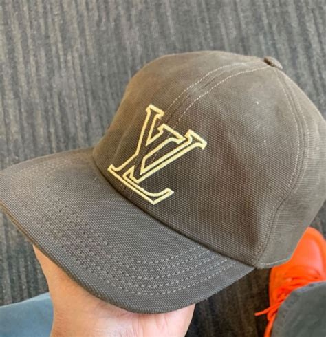 blue supreme louis vuitton hat